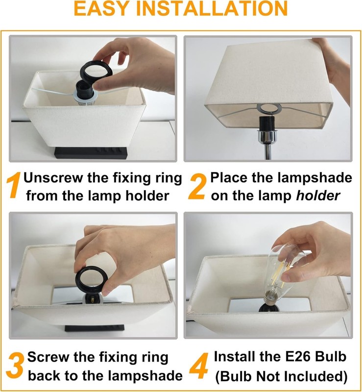 Upgraded 3 USB Table Lamp with 2 USB A & C Charging Ports, Bedside Desk Lamp ... gallery