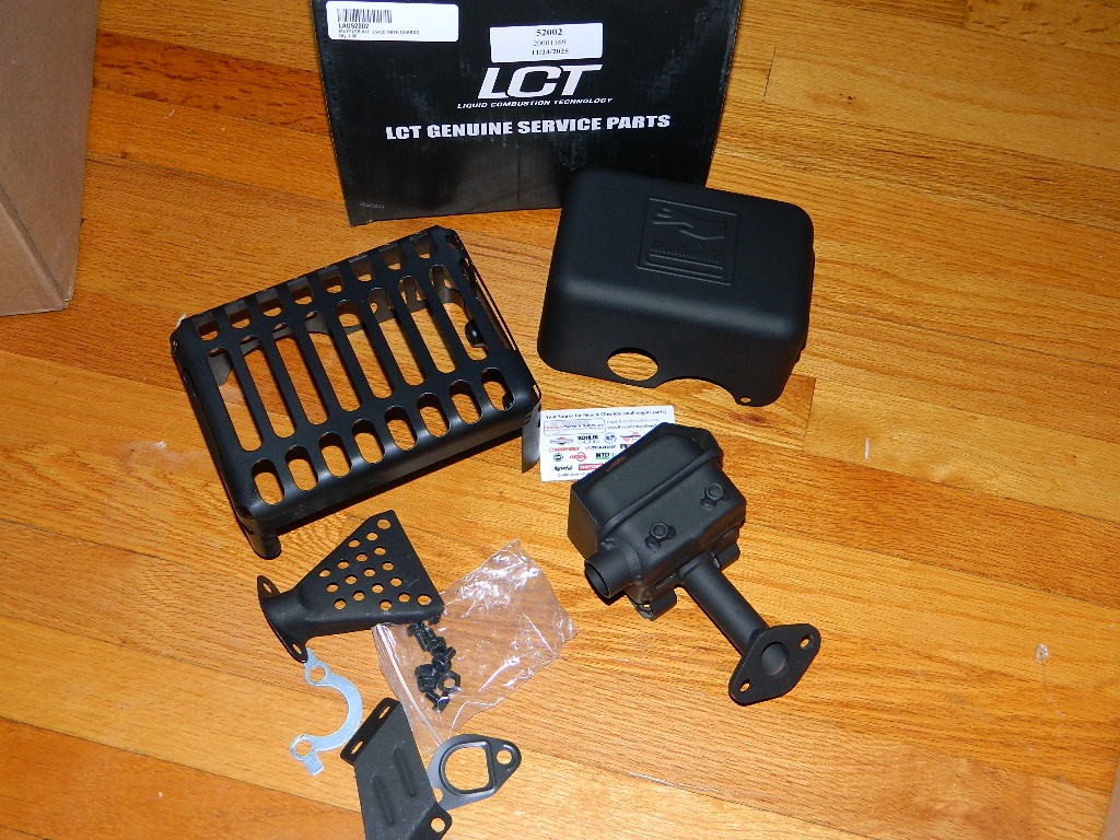 OEM LCT engine muffler kit Ariens 20001169 snowblowers / LCT 52002 / 52001 gallery