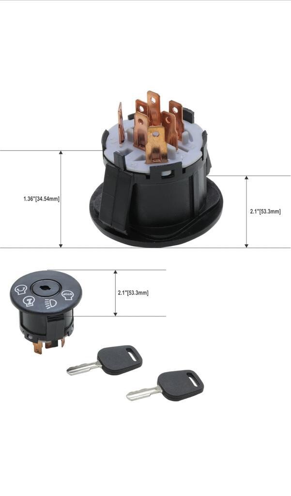 2 KEYS 539107541 Ignition Switch For Dixon Husqvarna Craftsman Jonsered AYP gallery