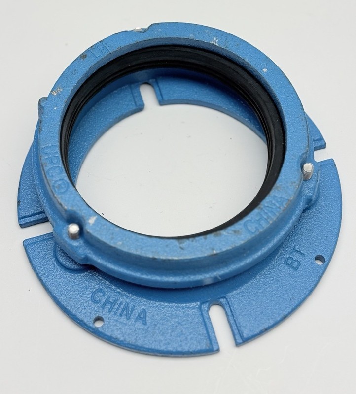 C40-640 Jones Stephens 4" No Caulk Code Blue 1" Offset Closet Flange, C40640 gallery