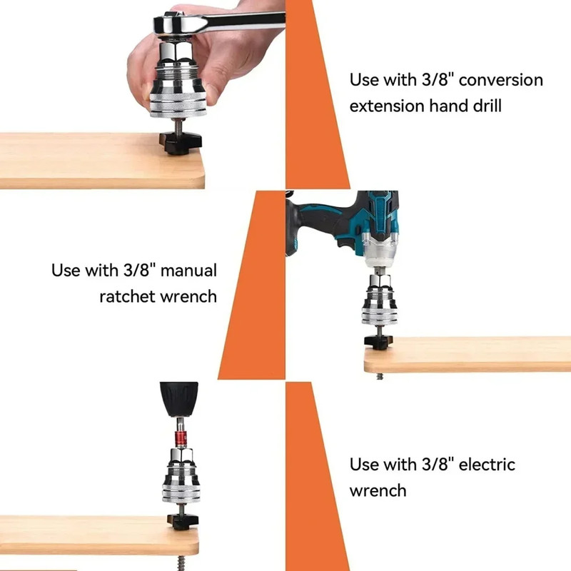 10-19mm Universal Socket Tool Adjustable Multifunction Wrench Sleeve Adapter Kit gallery
