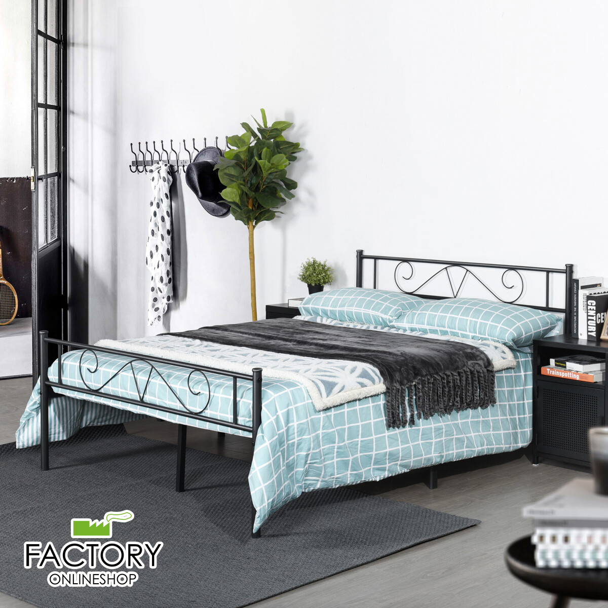Twin/Full/Queen Metal Bed Frame Platform Mattress Foundation Headboard Footboard gallery