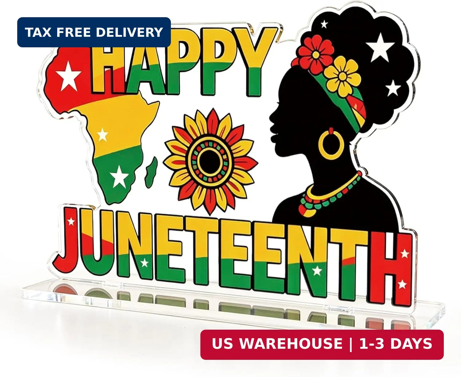 Juneteenth Decorations Happy Juneteenth Acrylic Sign Black History Month Decorat gallery