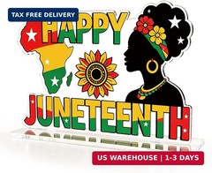Juneteenth Decorations Happy Juneteenth Acrylic Sign Black History Month Decorat
