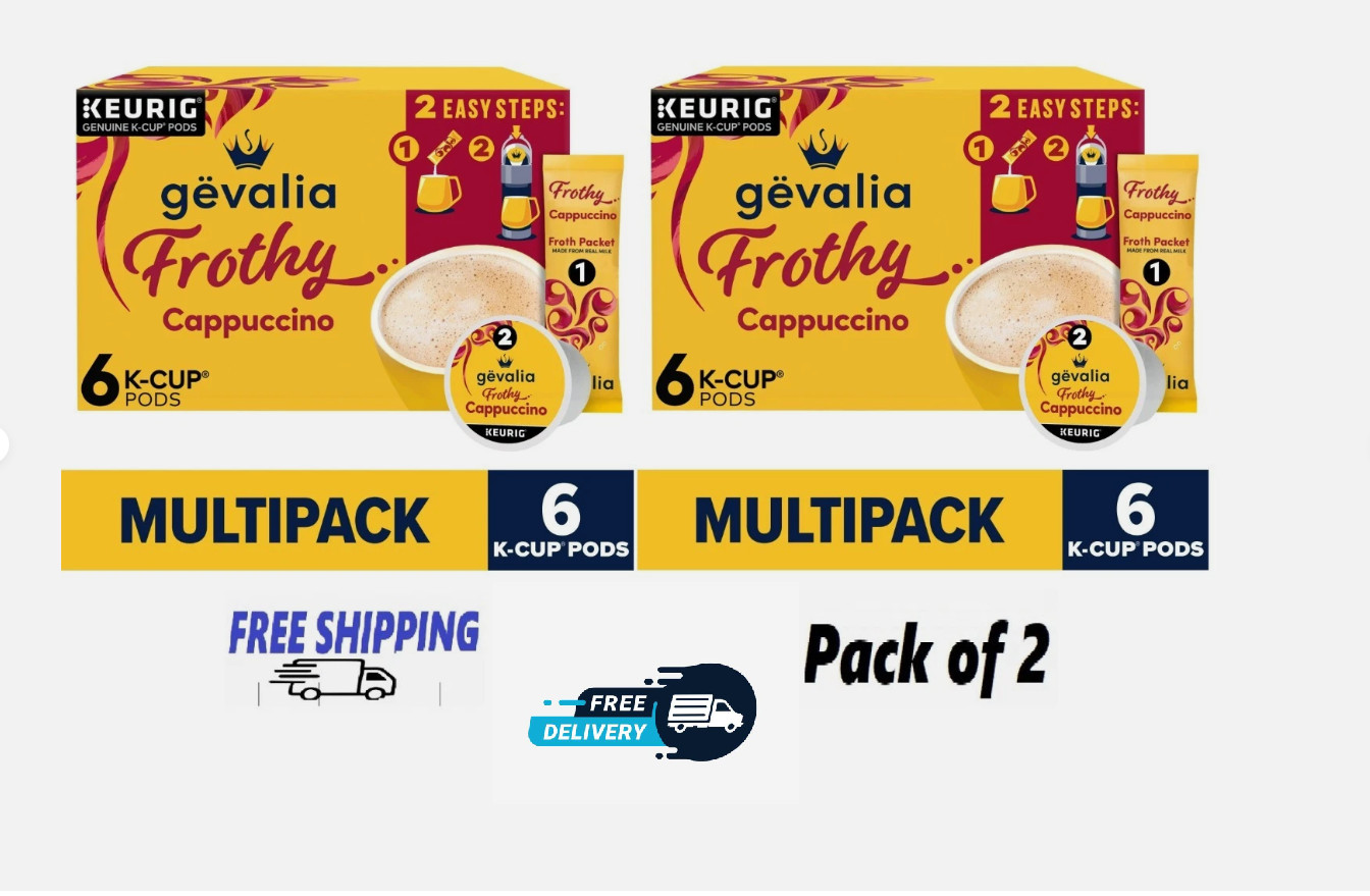 (2 pack) Gevalia Frothy 2-Step Artificially Flavored Cappuccino Espresso Style K gallery