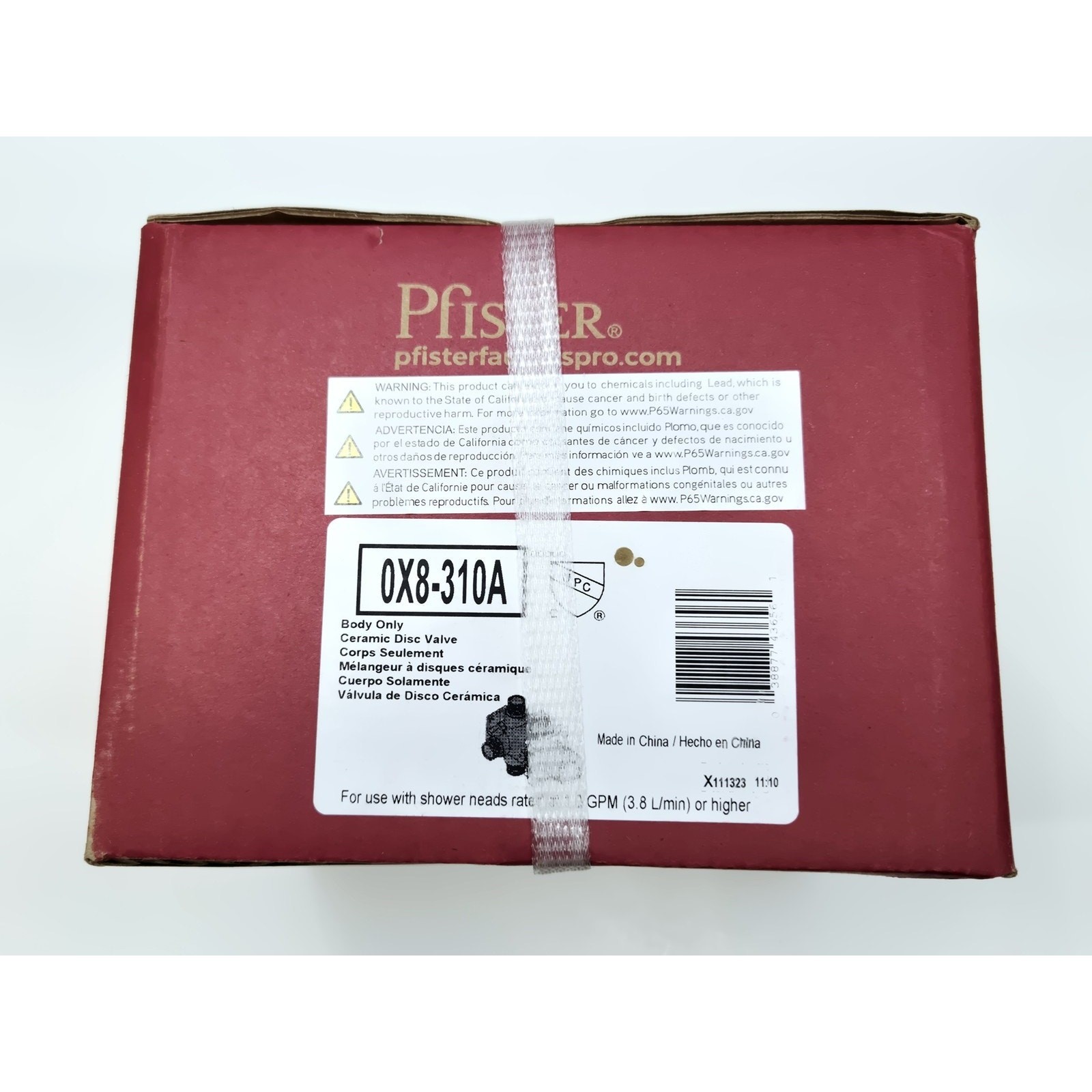 Pfister 0X8-310A PermaBalance Single Control Tub & Shower Rough-In Valve - Brass gallery