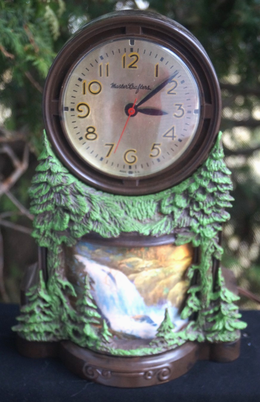 1960s Mastercrafters Animated Motion Walterfall #344 Novelty Clock - SEE VIDEO gallery