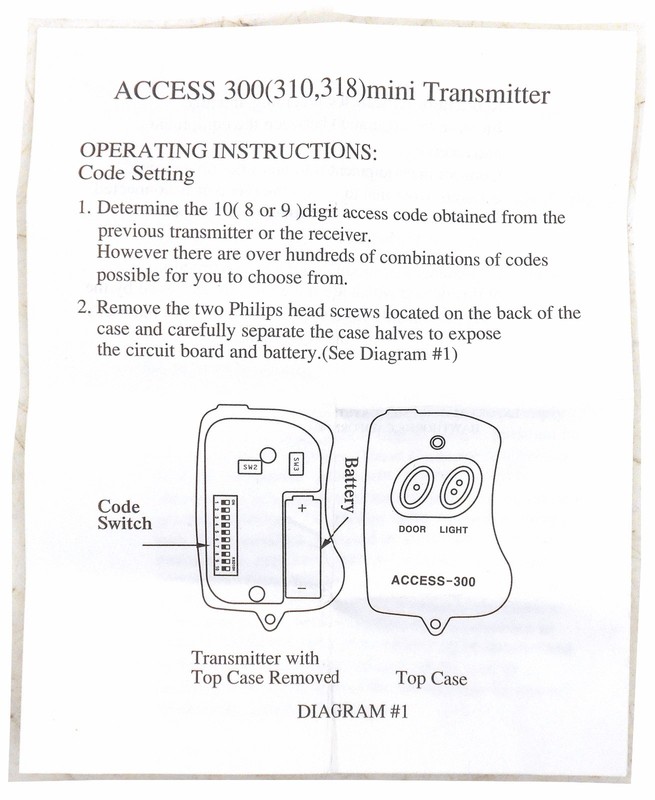 9 Digit Code Mini Remote Control Garage Door/Gate Transmitter w/ Mini Flashlight gallery