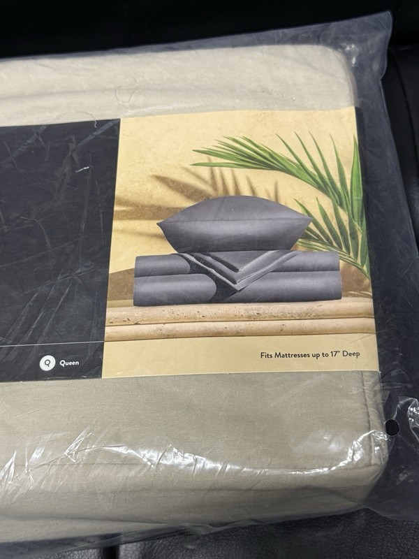 Miracle Made EXTRA LUXE Sheet Set QUEEN Cooling Self Cleaning SAND Tan Sateen gallery