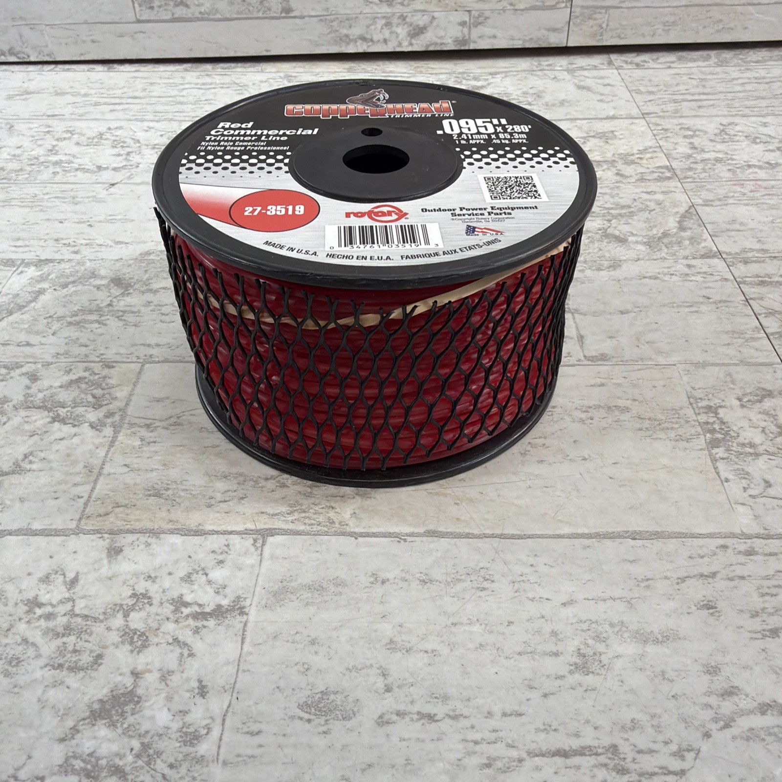 Rotary Copperhead Commercial (Red) Trimmer String Line .95" X 280' 1 Pound 3519 gallery