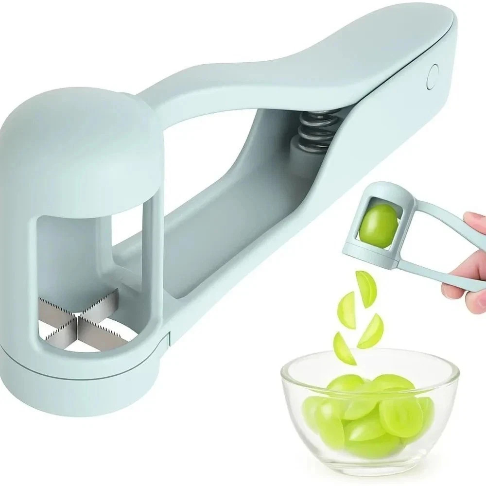 Tomato-Slicer Cutter Grape Tools Cherry Fruit Salad Splitter Artifact for Toddle gallery
