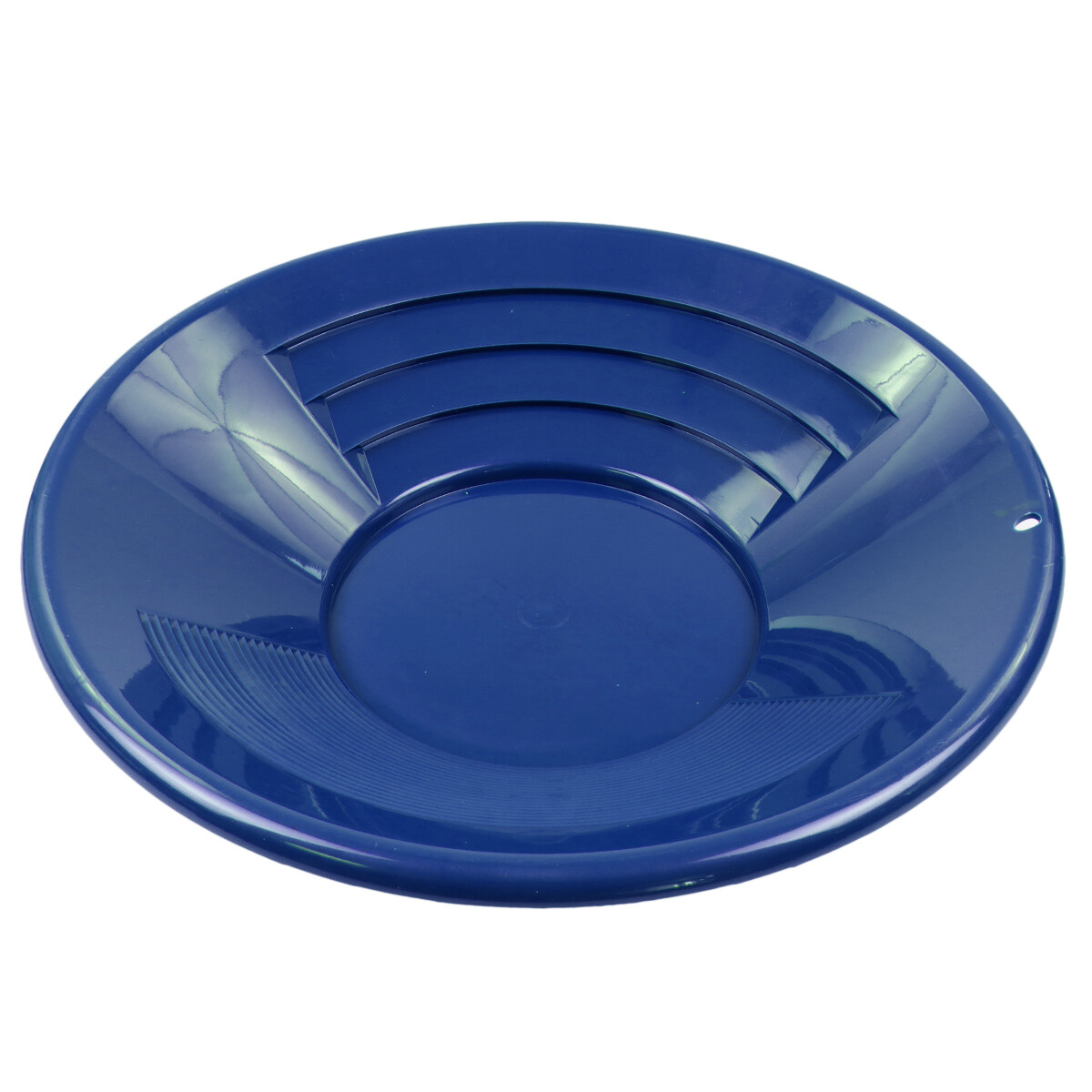 14" BLUE Plastic Gold Pan w/ Shallow & Deep Riffles for Gold Prospecting gallery