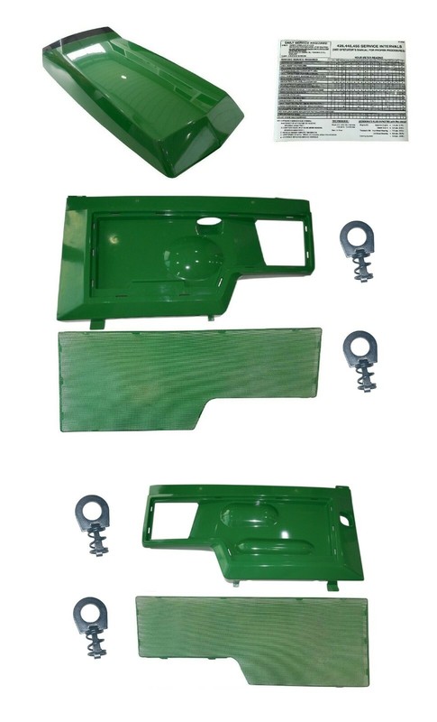 Hood/Panel/Screen /Clip AM128986 AM128983 AM128982 Fits John Deere 425 445 455 gallery