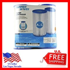 Summer Waves – Filter Cartridges – Type A or C – 2 Pack – NEW