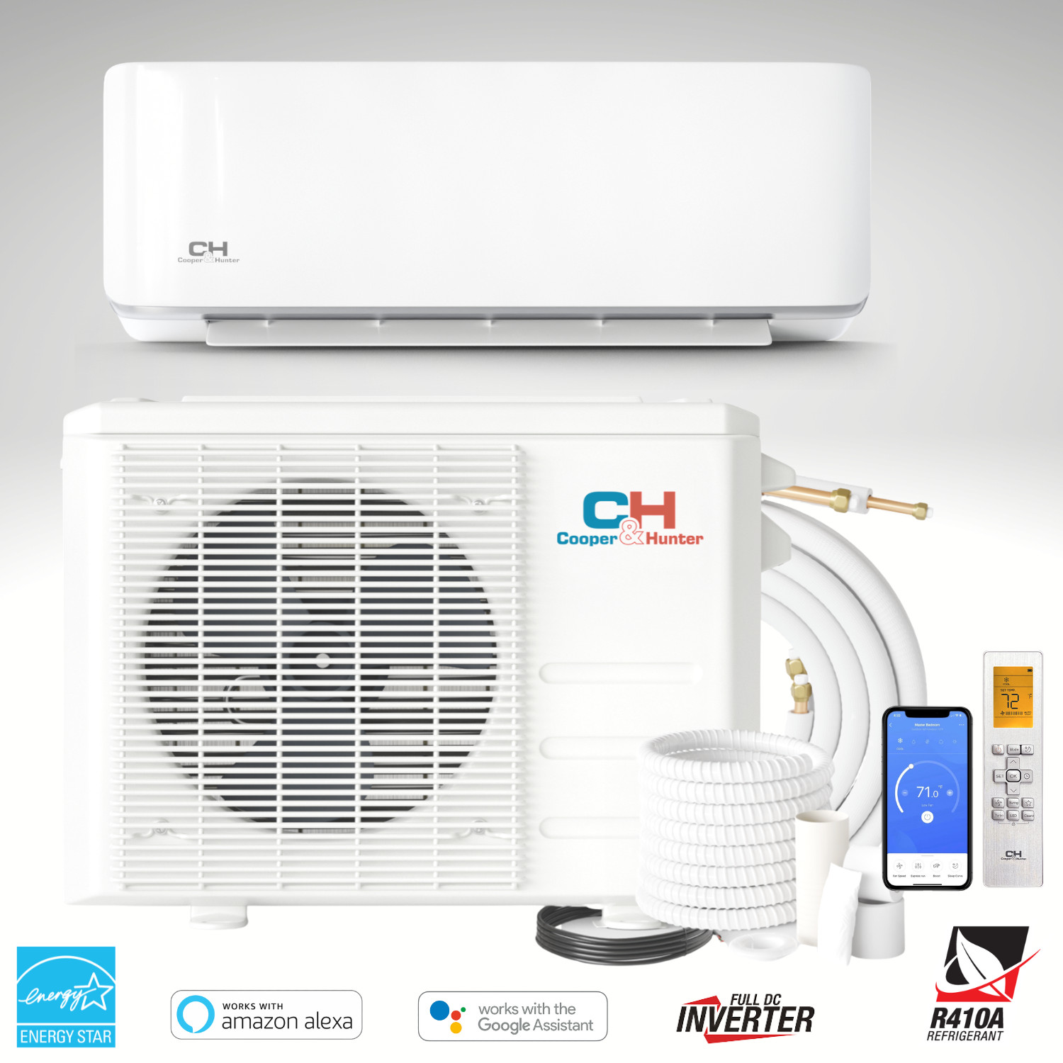 12000 BTU Ductless AC Mini Split Heat Pump Air Conditioner 21.5 SEER 1 TON gallery