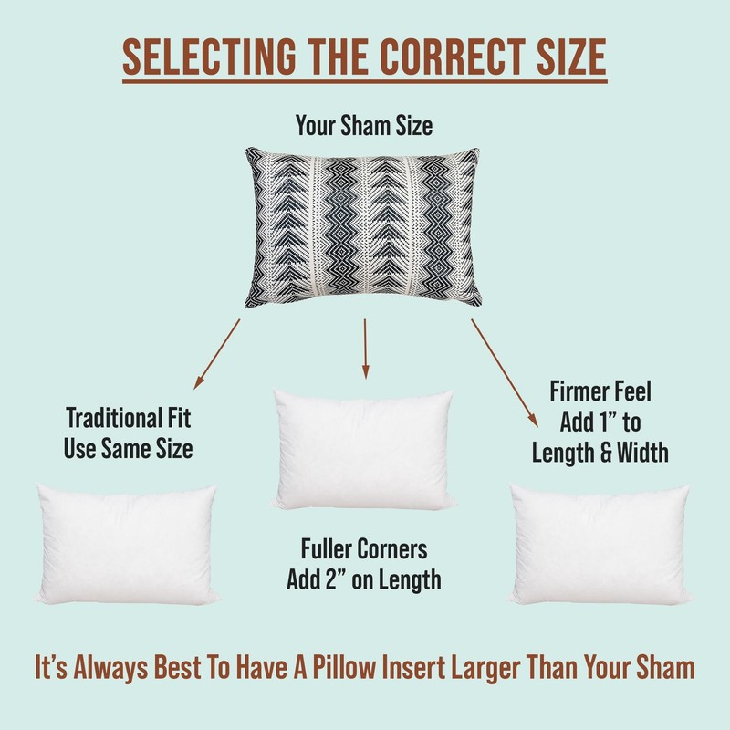 Pillowflex Premium Polyester Throw Pillow Insert - 21x37 - Ultra Soft Large R... gallery