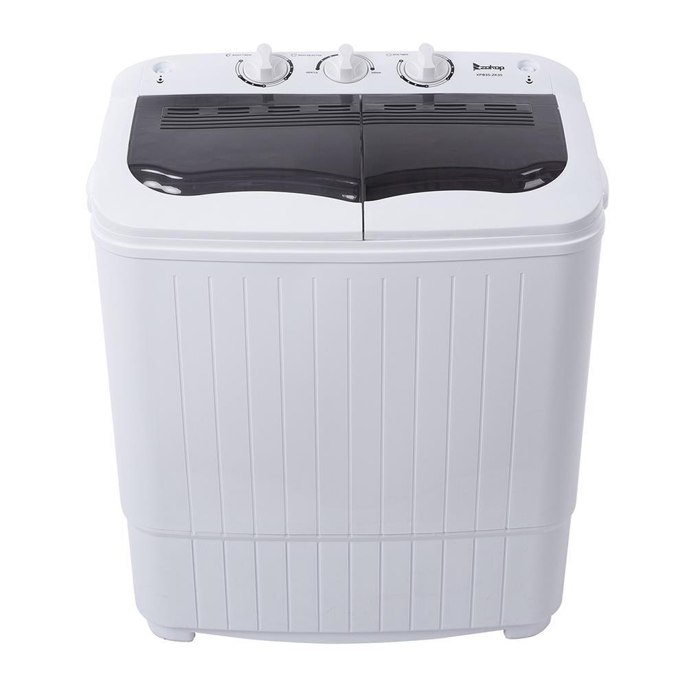 Zokop 14.3lbs Semi-Automatic Washing Machine Laundry Spin Drain Apartment Home
