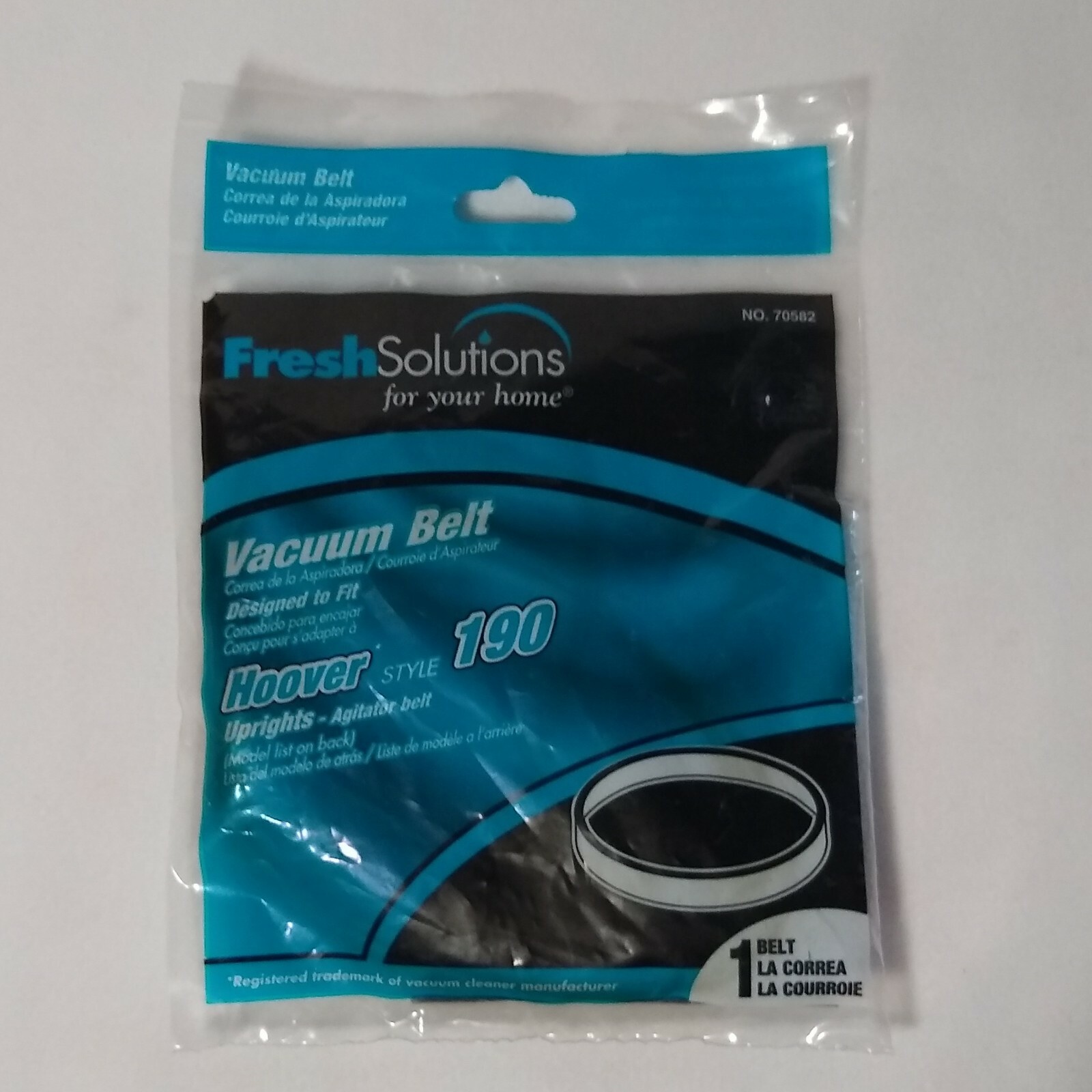 Fresh Solutions Vacuum Belt Style 190 Hoover Uprights Agitator Belt # 70582 gallery