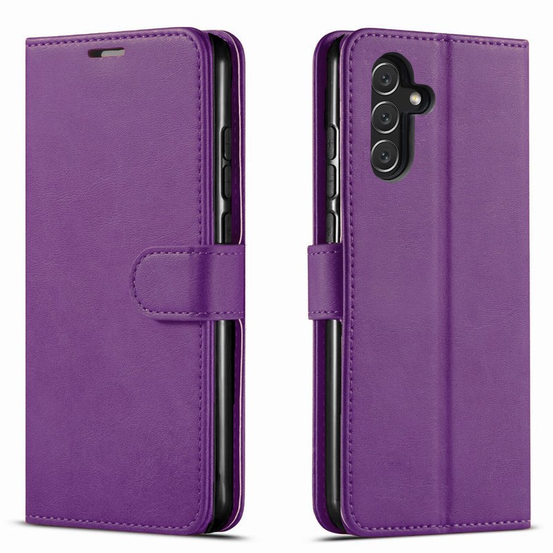For Samsung Galaxy A14 5G Case, Wallet Pouch Cover + Tempered Glass Protector gallery