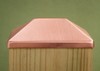 Solid Copper 4x6 Pyramid Post Cap (3 1/2" x 5 1/2") for Fence & Deck Posts gallery