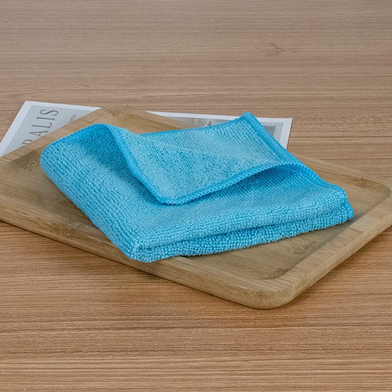 Microfiber Cleaning Cloth | 12 Pack | 16” x 16” | Blue gallery