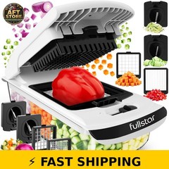 Fullstar Pro Chopper – Vegetable Chopper & Spiralizer, White