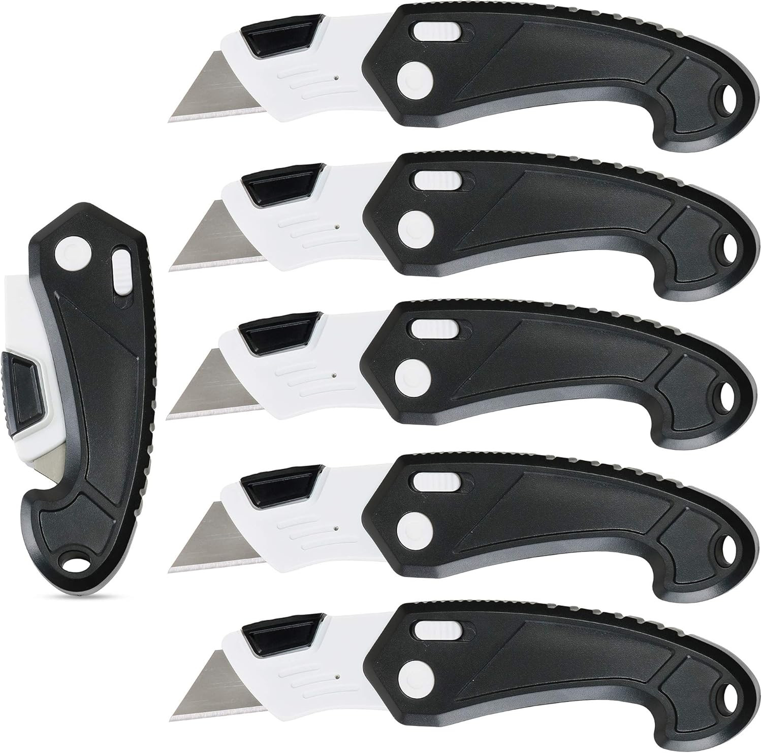 Lightweight Strong ABS Plastic Folding Utility Box Cutter (6 Pack) gallery