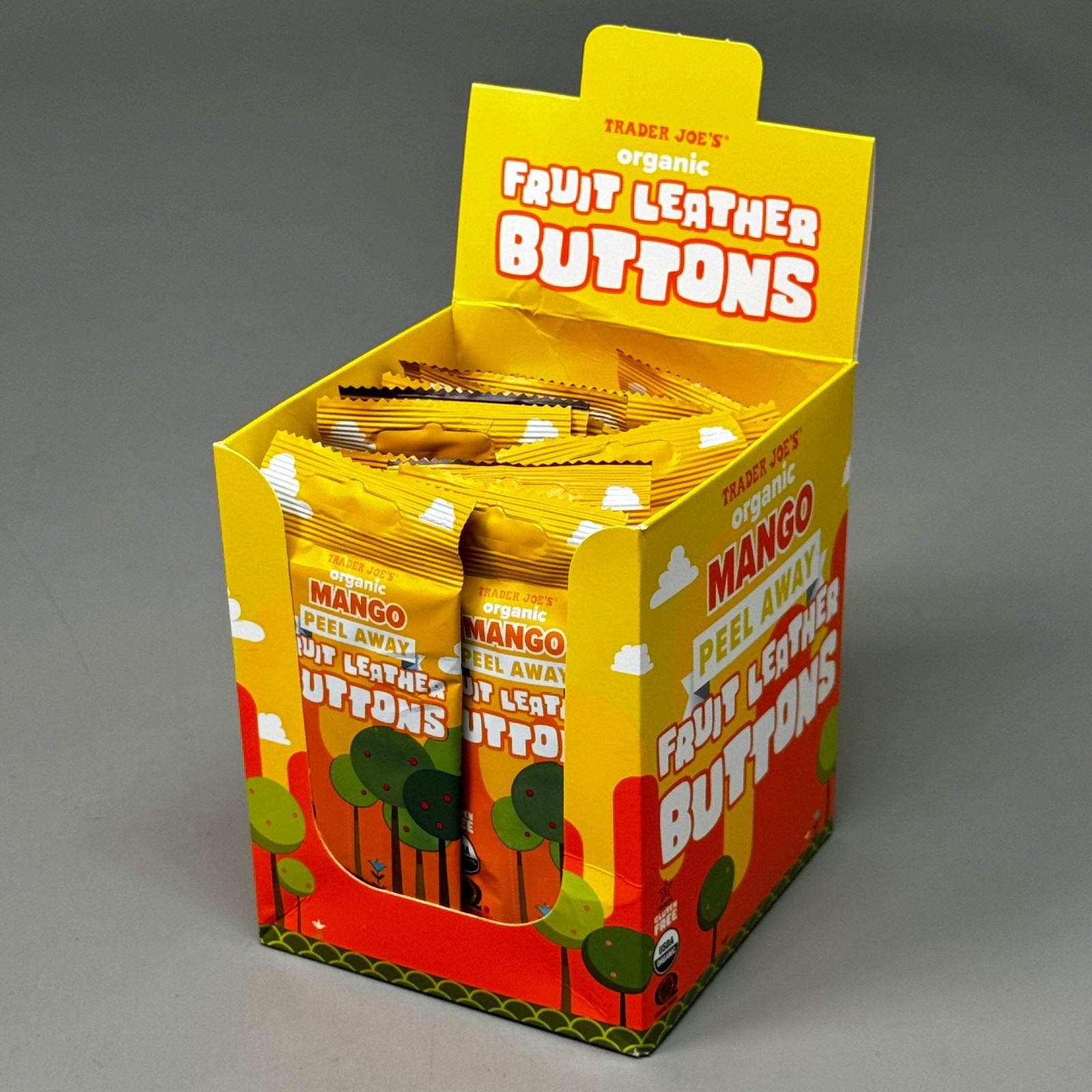 TRADER JOE'S (24 PACK) Organic Mango Peel Fruit Leather Buttons 0.5 oz 08/26 gallery