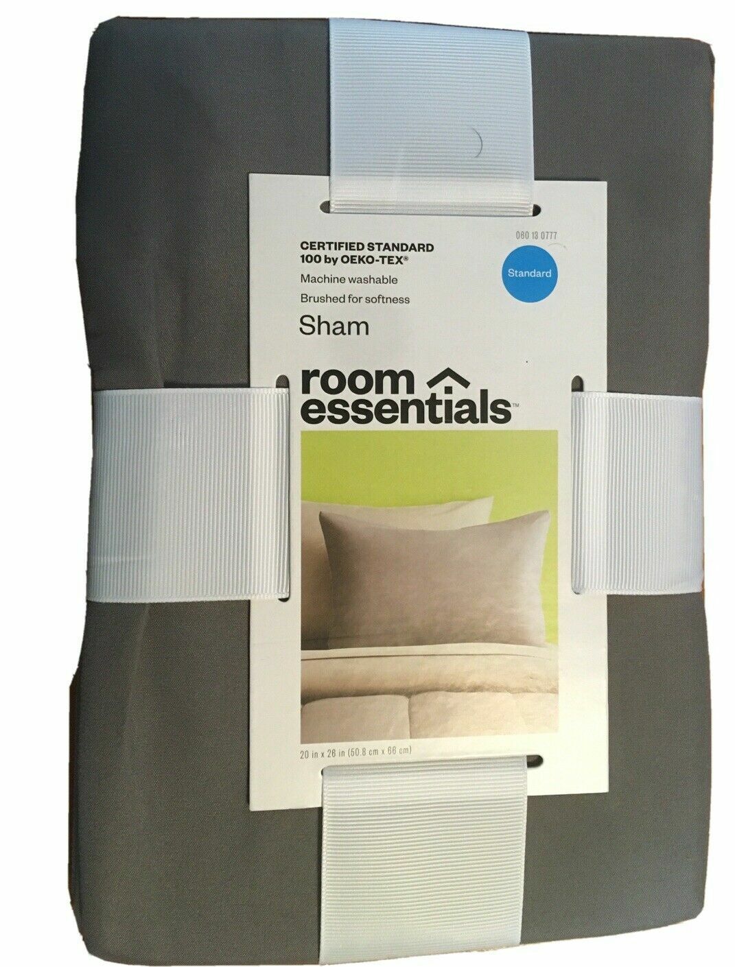 Room Essentials One Pillow Sham Gray Standard Size New gallery
