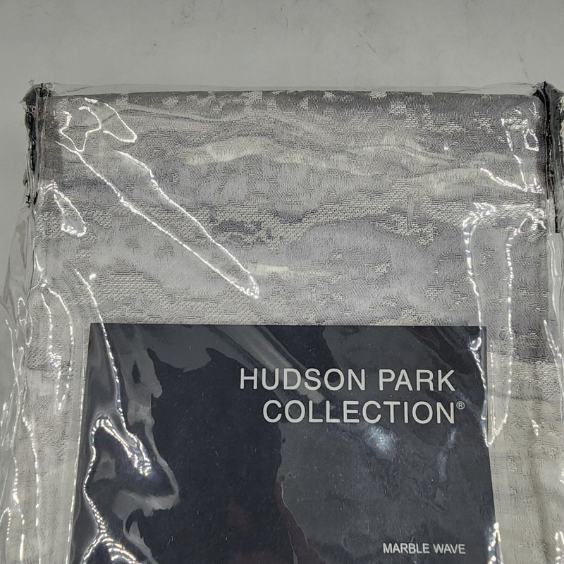 Hudson Park Collection Marble Wave King Pillow Sham 20in x 36in - Blue Grey + gallery