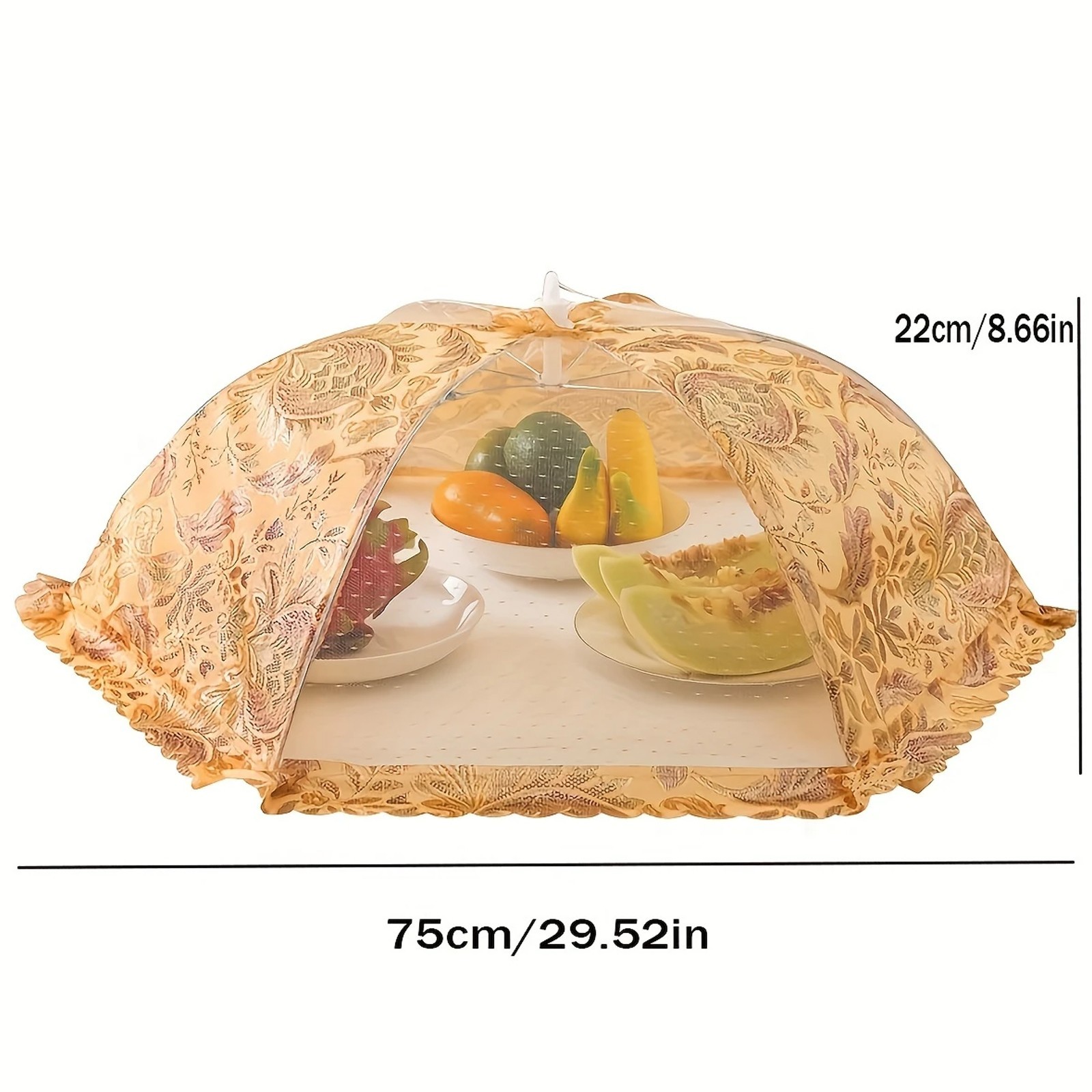 Foldable Mesh Food Cover - Anti-Fly, Dustproof for Dining Table & Outdoor Use gallery