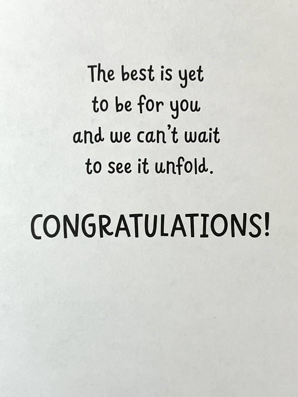 Graduation Card Religious w/ Scripture Congratulations Joyfully Yours Card NEW gallery