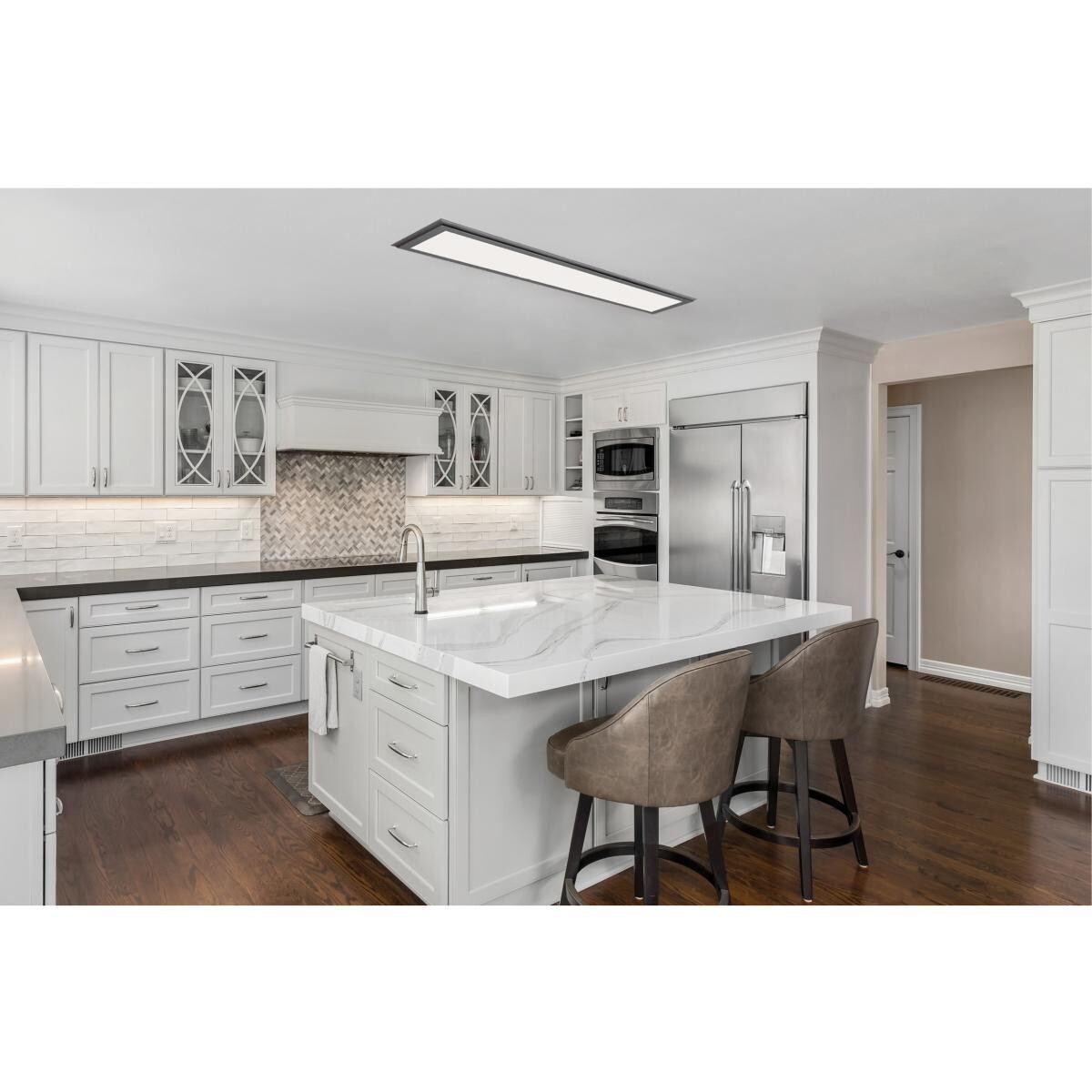 NUVO 62-1175 - Blink Plus Profile 22W - 7" x 25" Gray Surface Mount LED - 3000K gallery