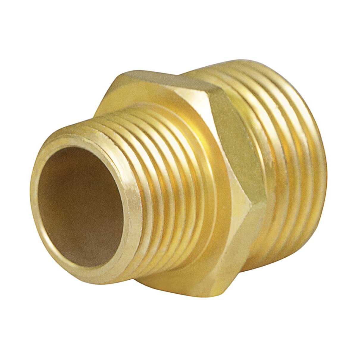 Garden Hose Adapter, 3/4" MH x 1/2" MIP (Tapped 1/2" FIP) Brass 10 Pack325291436 gallery