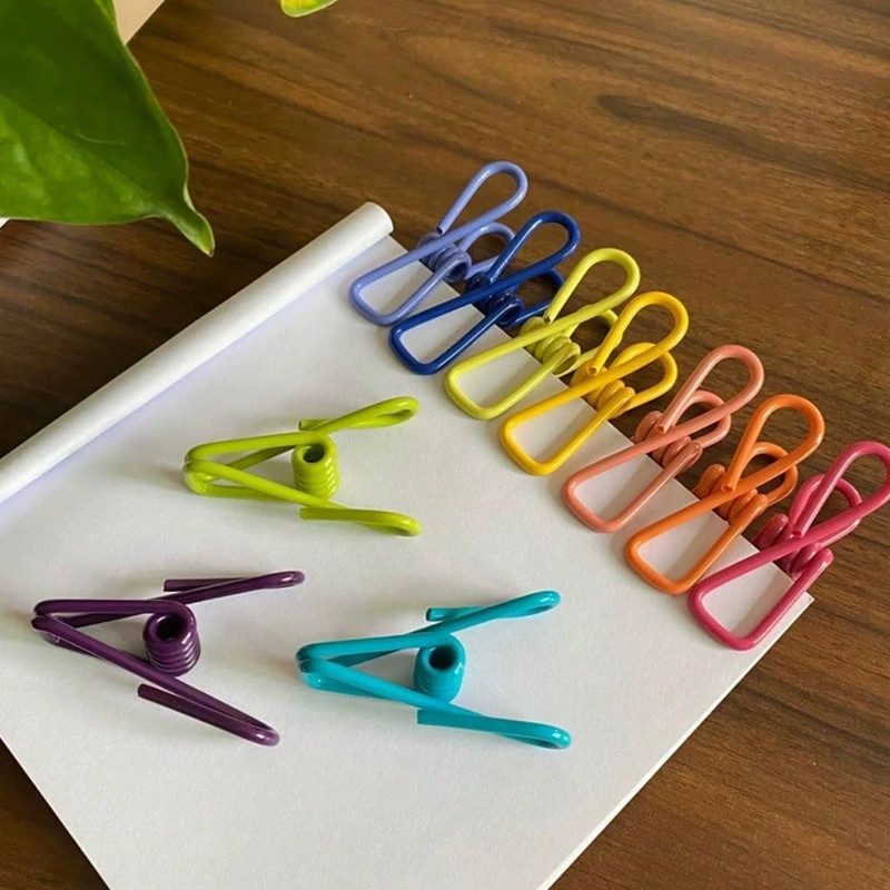 10Pcs Chip Clips PVC Coating High Elasticity Strength Clothes Pins Food Clips gallery