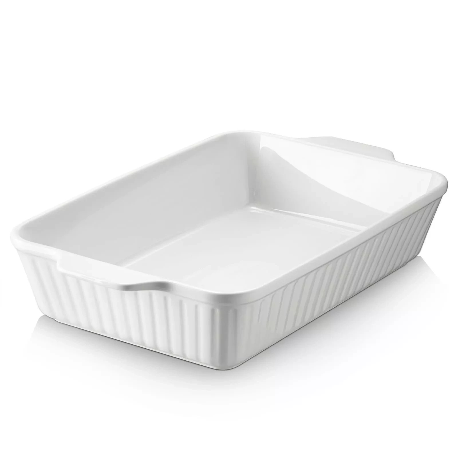 Casserole Dish 9x13 Ceramic Baking Large Lasagna Pan Deep for Oven 4.2 Quarts gallery