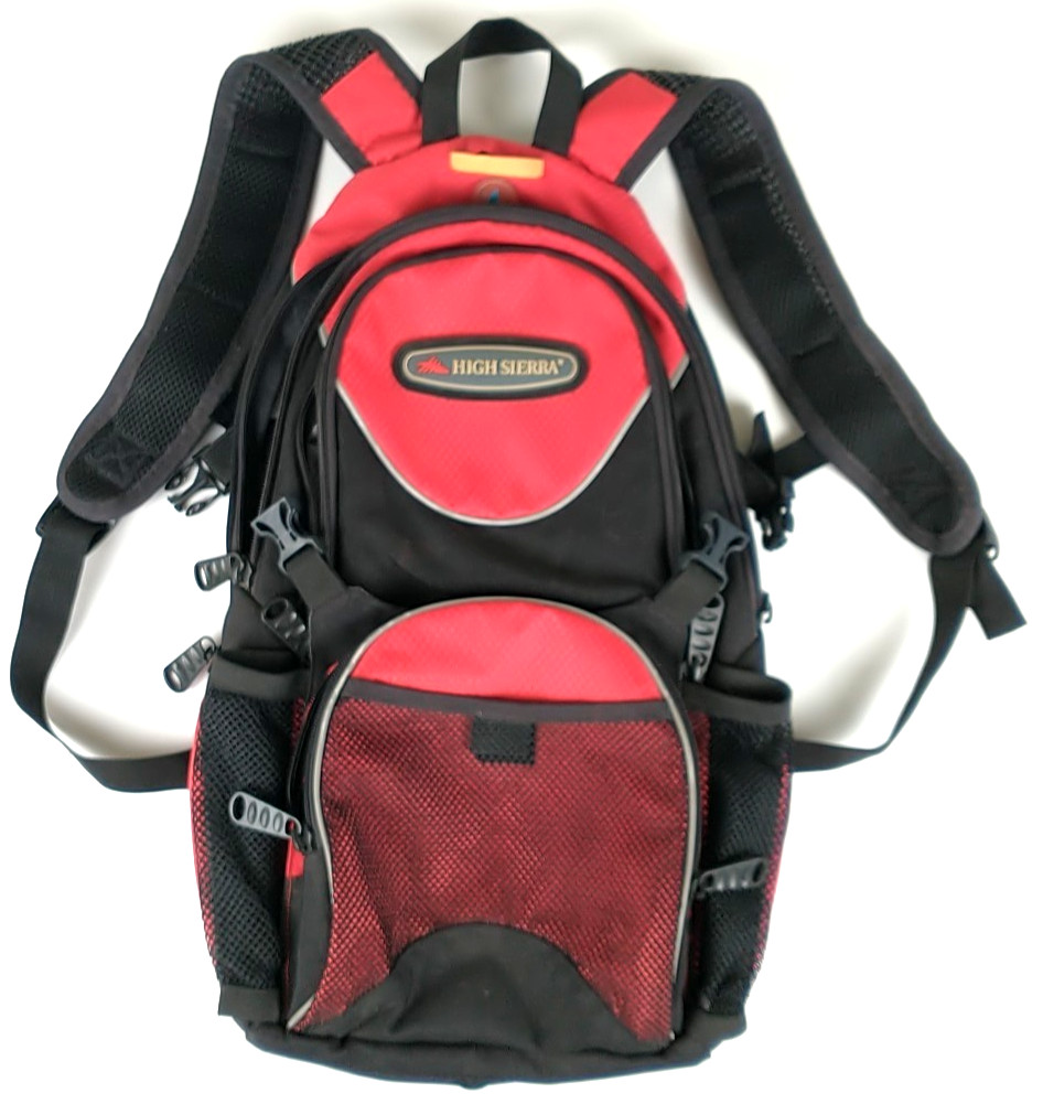 High Sierra Red Hydration Backpack Air Flo Support Back NICE 1084