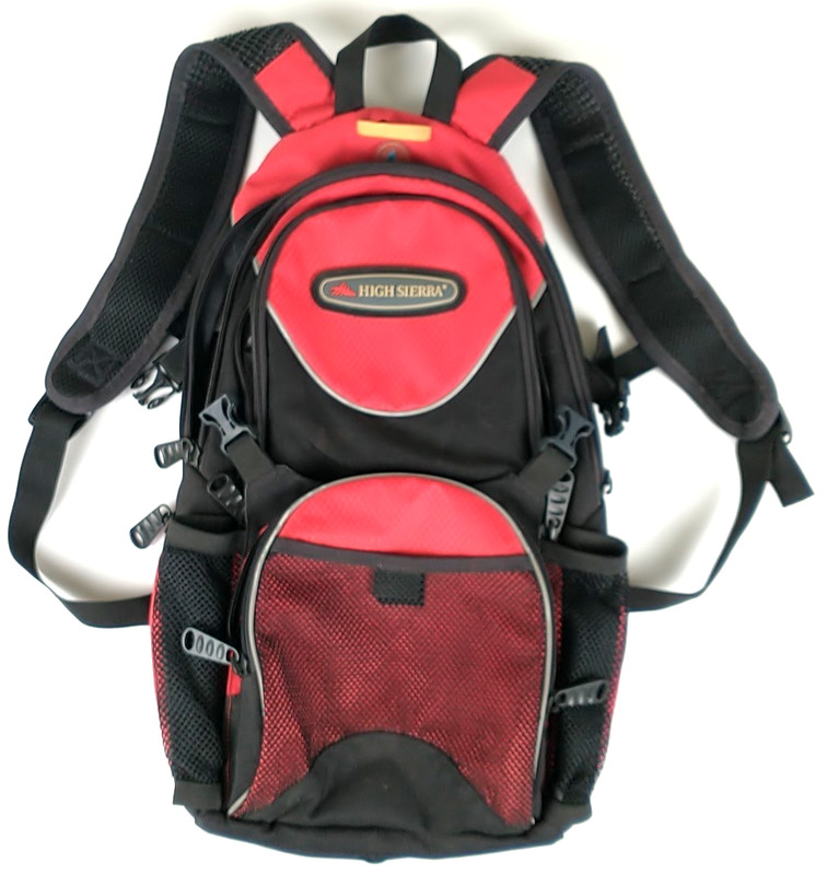 High Sierra Red Hydration Backpack Air Flo Support Back NICE 1084