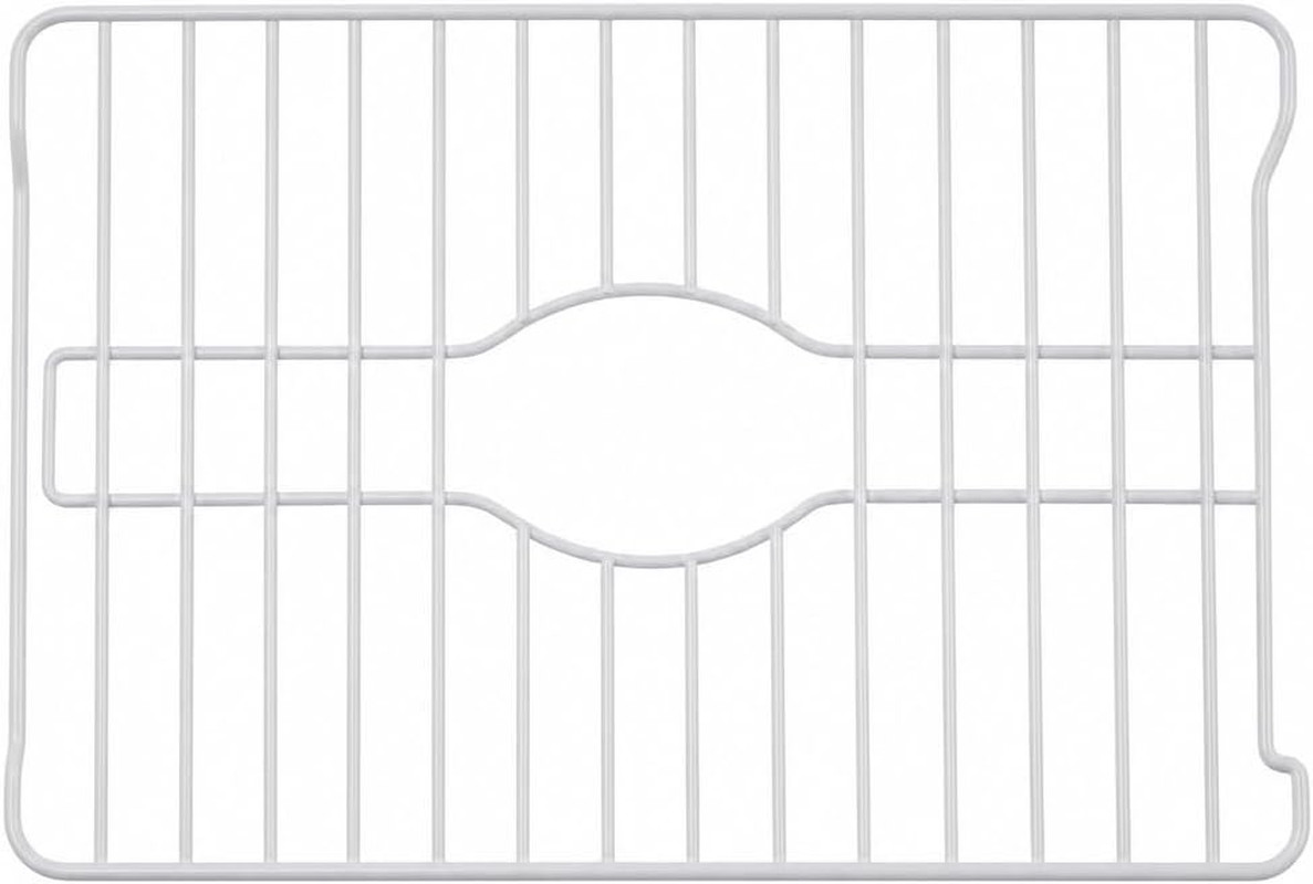 Sink Protectors for Kitchen Sink, Protective Metal Grid, 16X12.3X1 Inches, White gallery