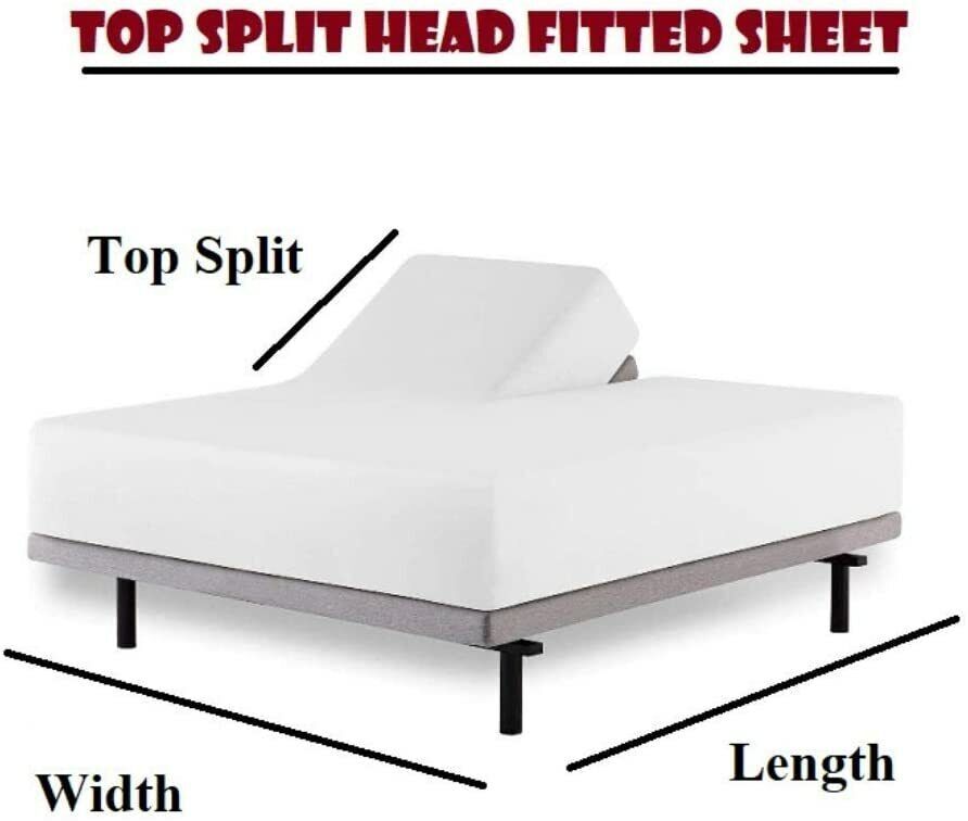 Top Split King Sheet 4 pc set For Sleep Number Bed 1900 Count Deep Pocket gallery