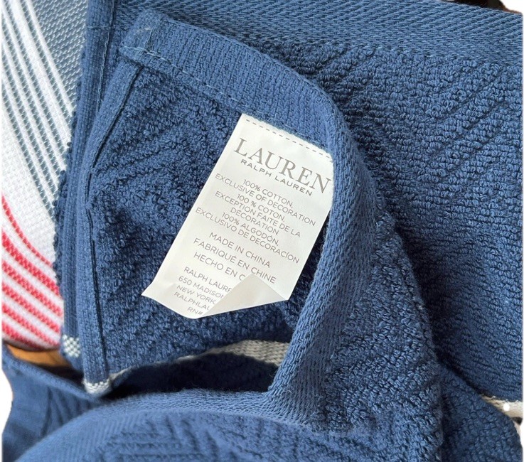 ❤️🤍💙NWT Ralph Lauren Red,White & Blue Striped Kitchen Towel Set gallery