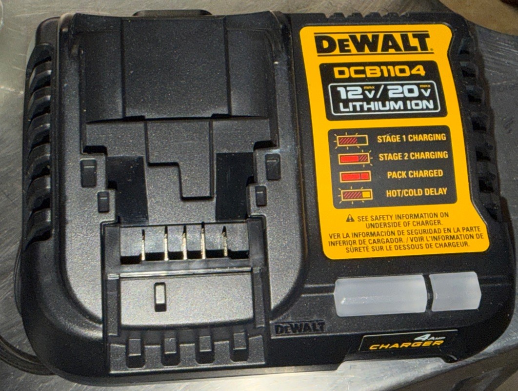 DEWALT DCB1104 12V & 20V Volt MAX Li-Ion 4 Amp Battery Charger - NEW O.B gallery