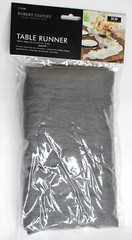 Robert Stanley Home Collection Table Runner 18in X 288in Gray A Rustic Touch