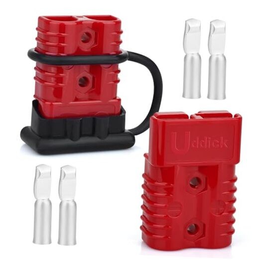 2PCS 175A 1/0-4 Gauge Battery Cable Quick 2PCS 1/0AWG With 1Cover red gallery