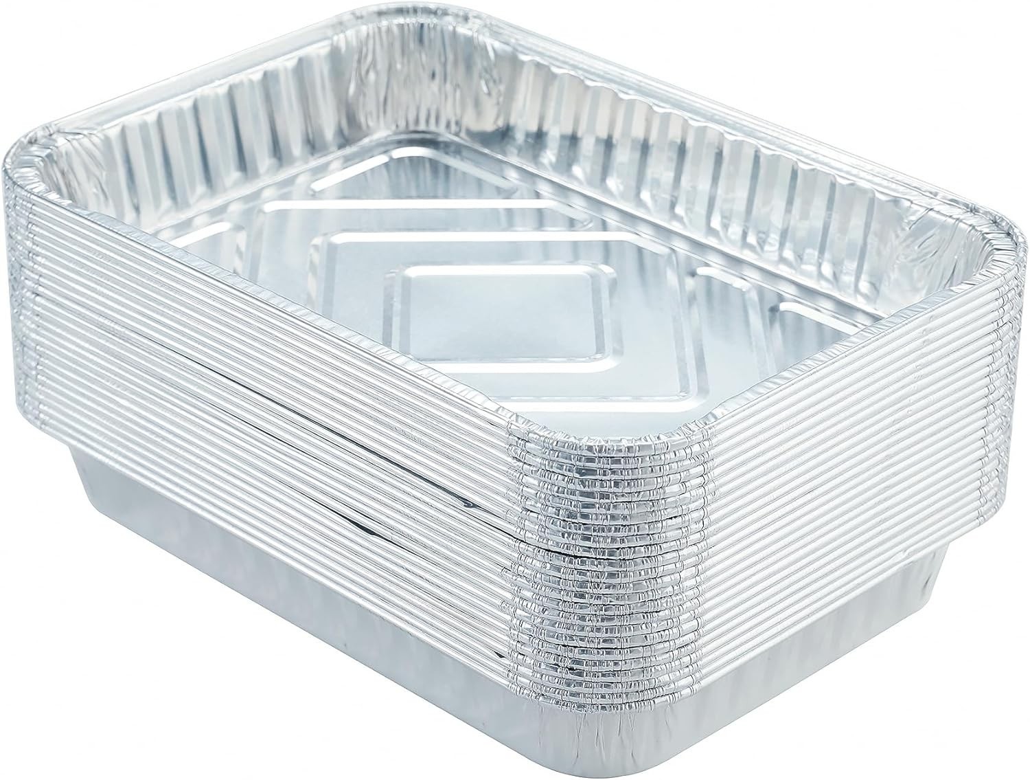 20 Pack Small Drip Pans Weber Aluminum X Pan Grill Of Genesis Spirit Q Bbq 8.5x6 gallery