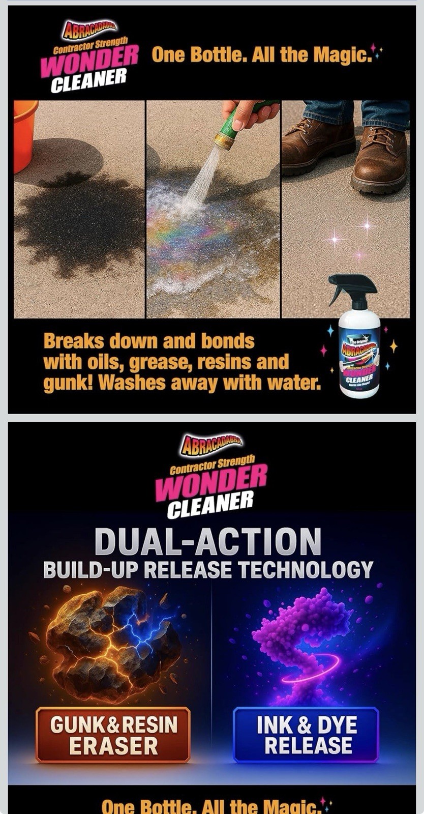 Abracadabra® Wonder Cleaner - As Seen on TV - 16 fl oz - Contractor Strength Sta gallery