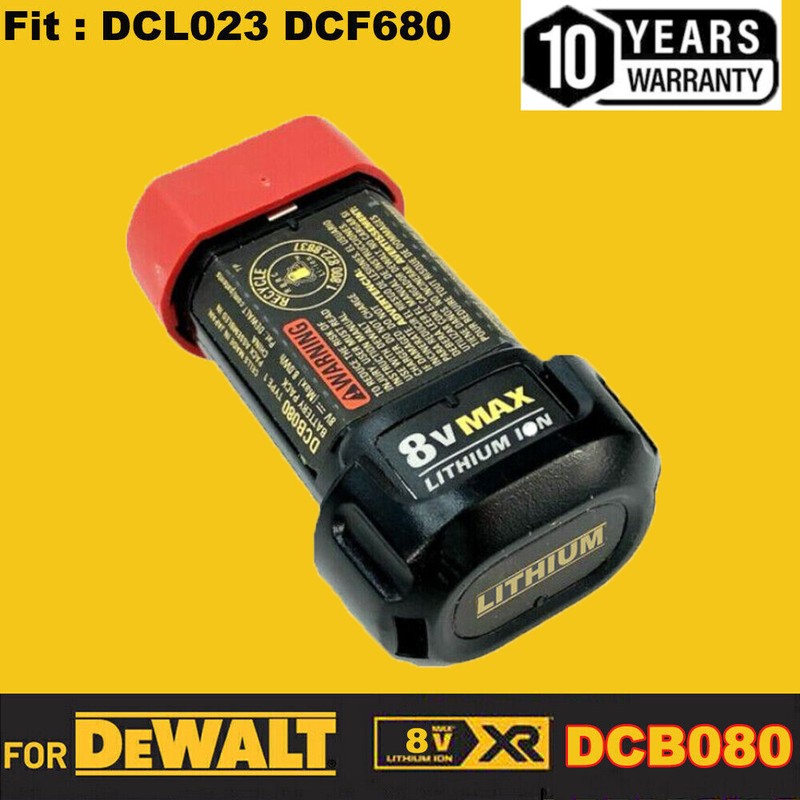 2Pack 8V MAX Replacement Battery Compatible with DEWALT DCB080 DCF680N1 gallery
