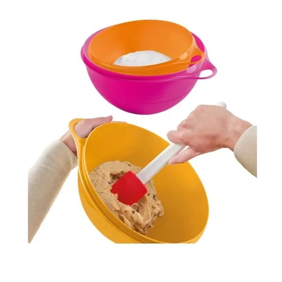Tupperware Thatsa Bowl Set 3Pc Leak Proof Nestable Dishwasher Safe Nestable gallery
