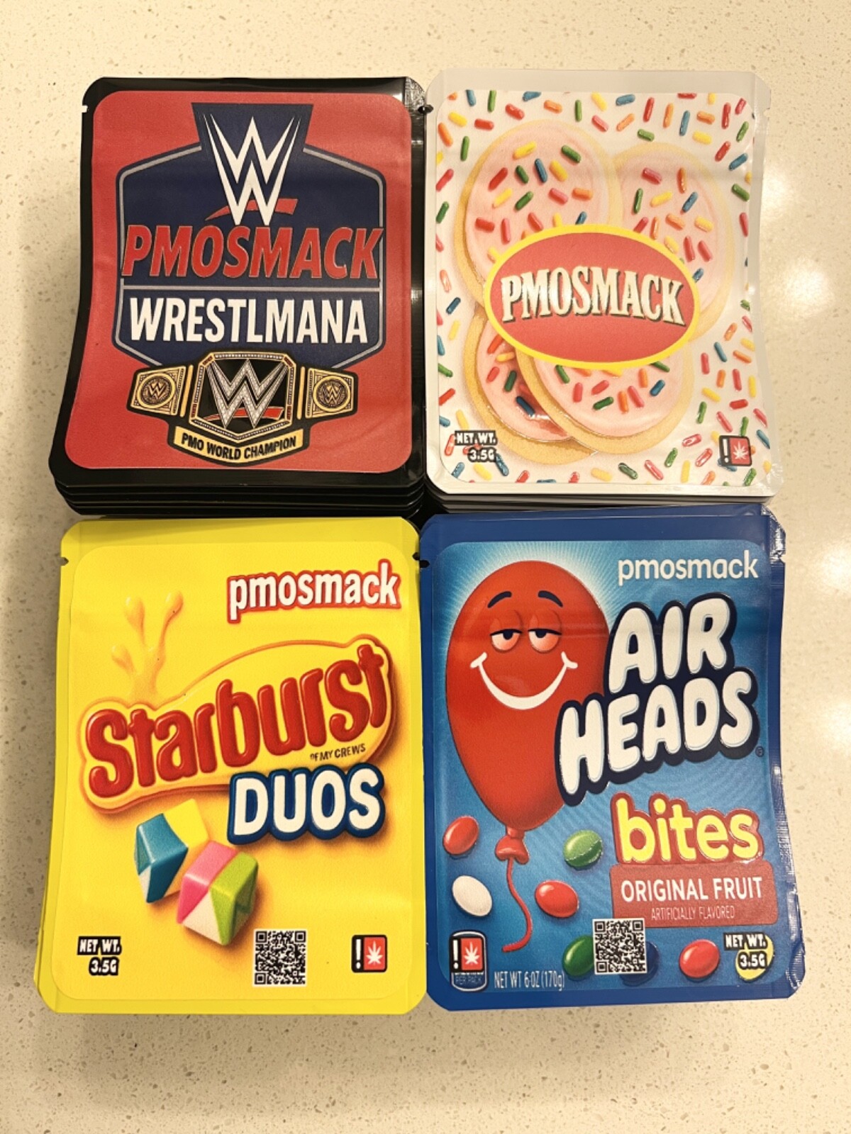 Custom Mylar Bag UV Printed Labels/Sticker (3.5G, 7G, Ib) Send Us Your Design gallery