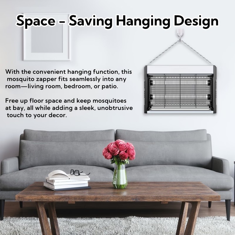 Mosquito Killer Insect Trap Bug Zapper Wall Mountable USB Powered UV Light gallery
